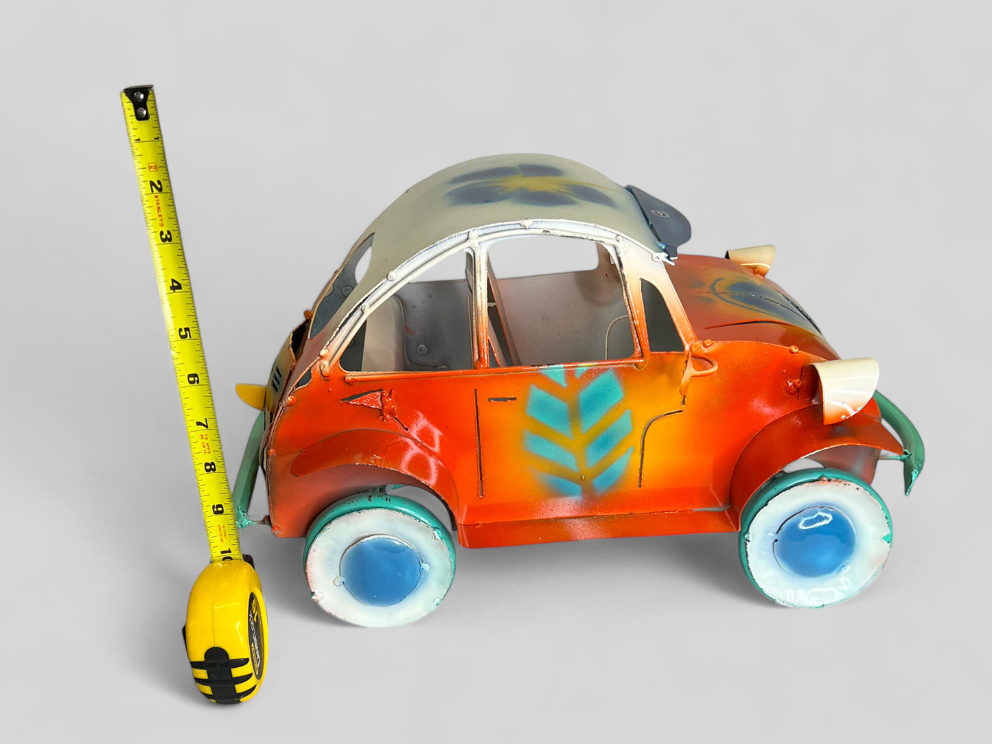 Hippie Beetle Car Sculpture