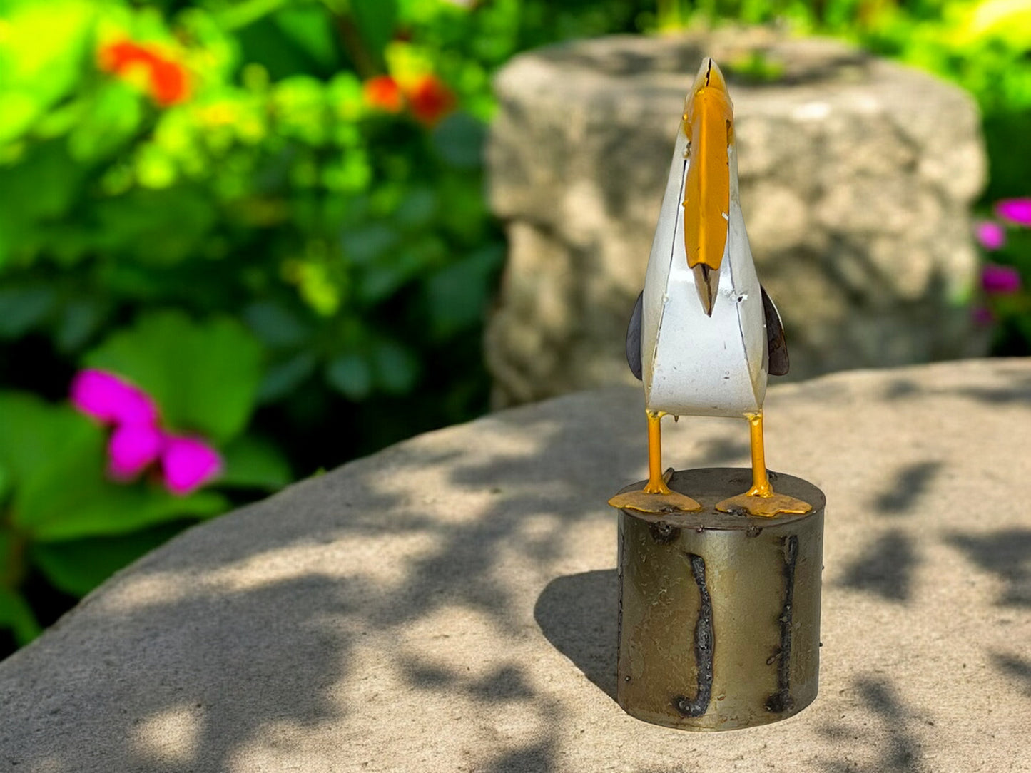 Pelican Metal Garden Sculpture