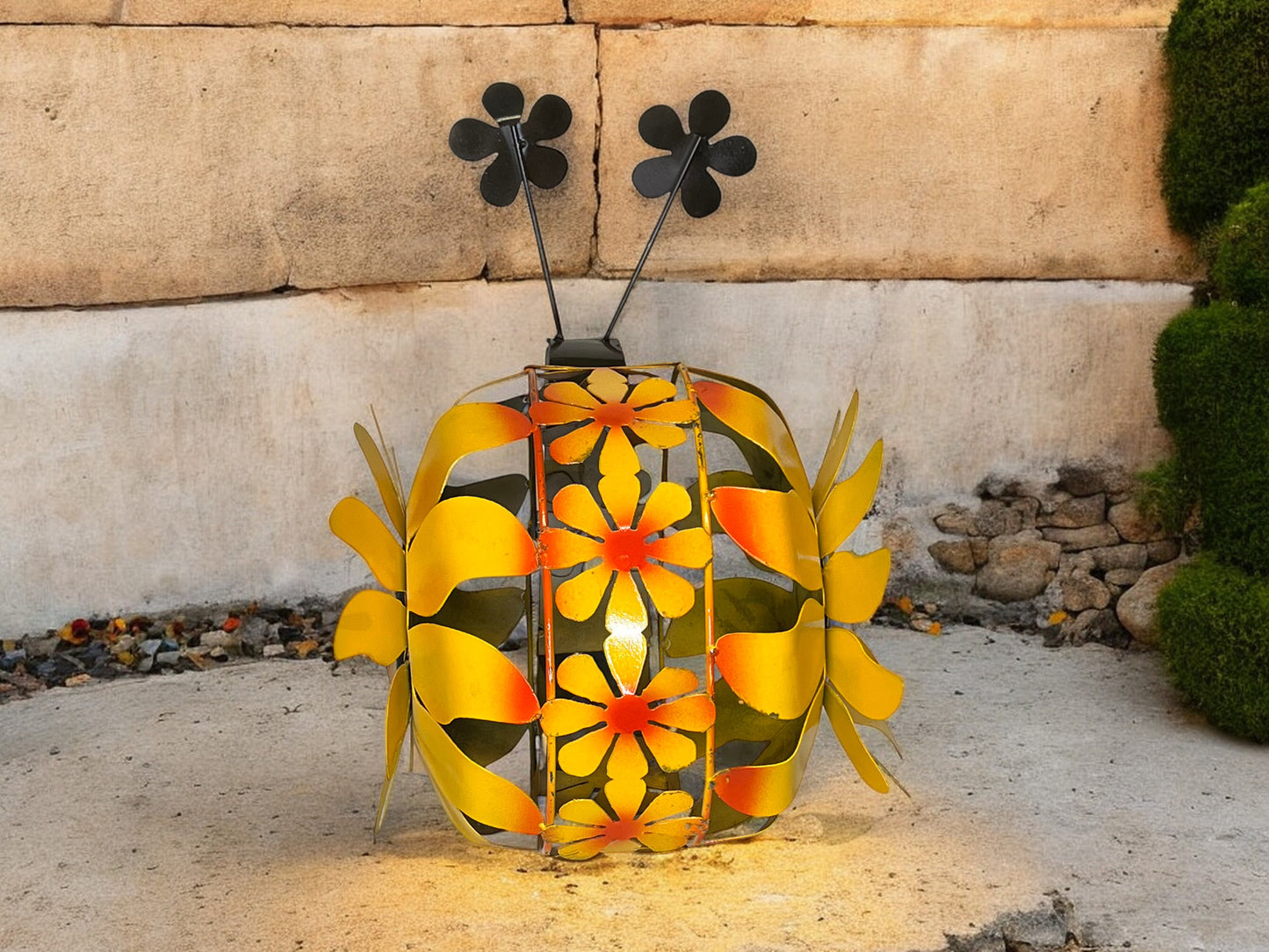 Snail with Sunflower Garden Sculpture