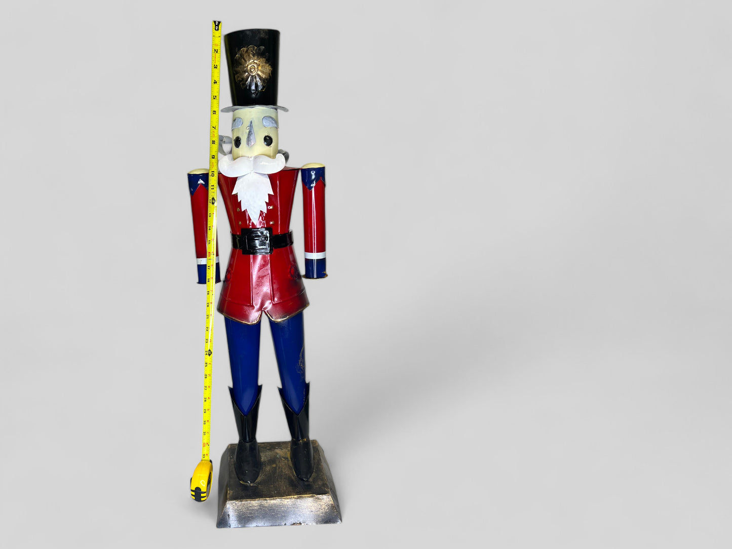 Metal Nutcracker Garden Sculpture