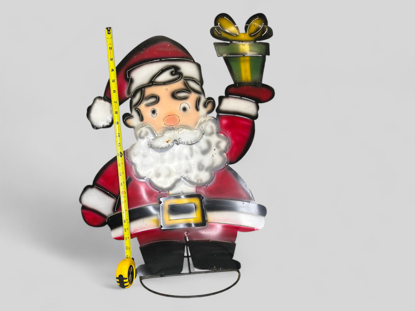 Santa Metal Garden Sculpture