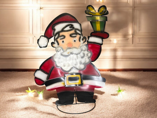 Santa Metal Garden Sculpture