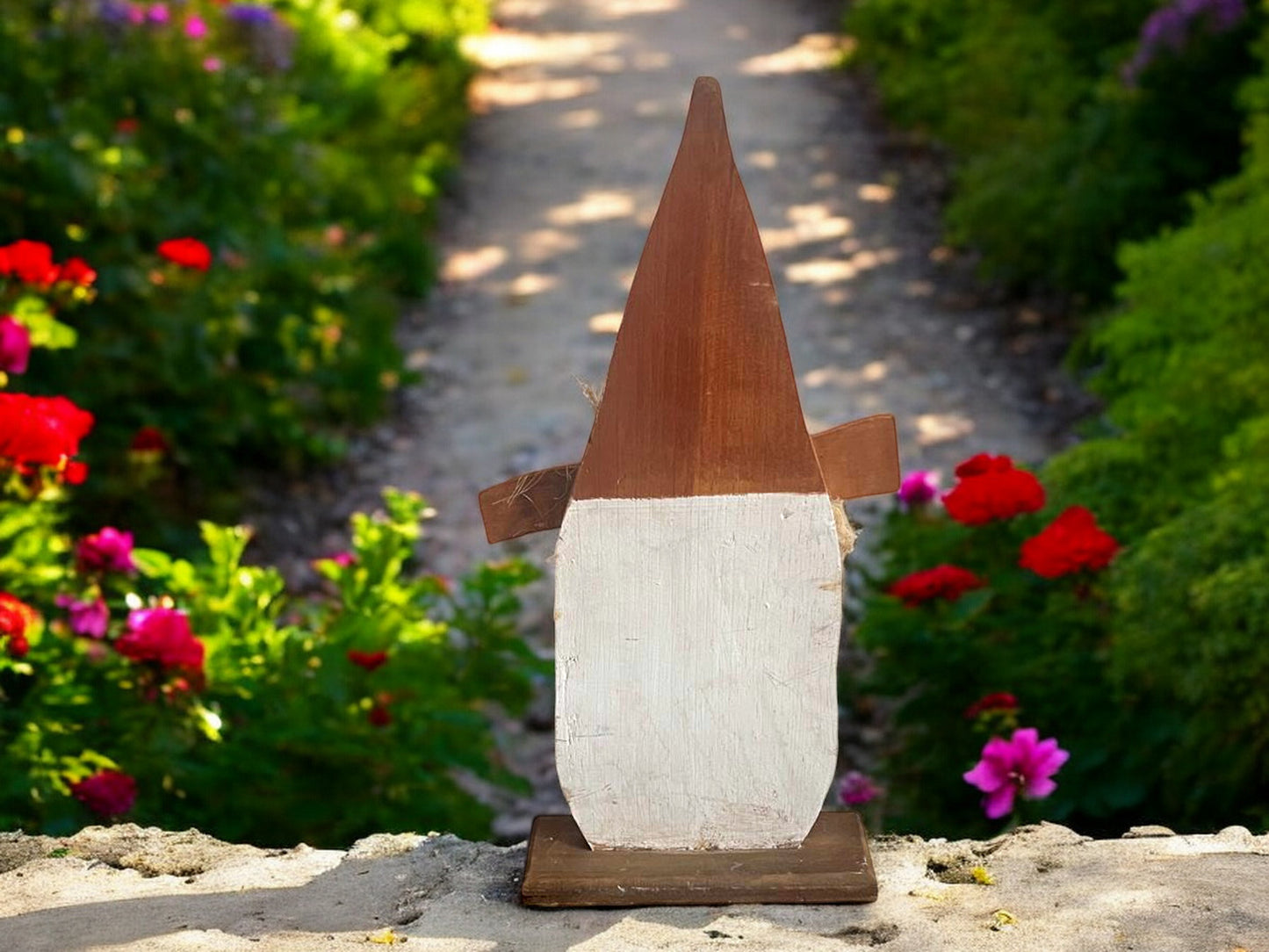 Rustic Wooden Scarecrow Head Decoration