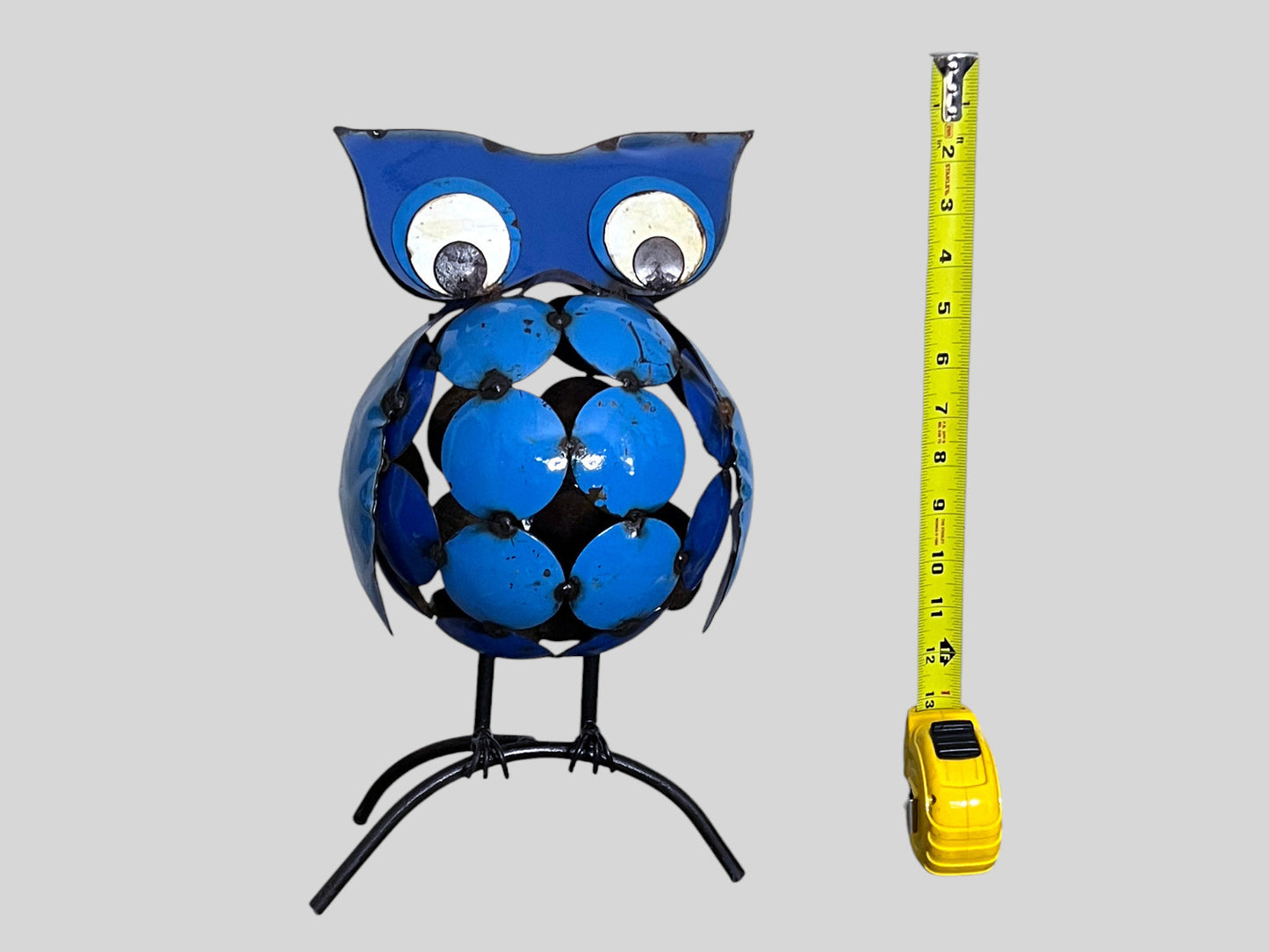 Blue Owl Garden Sculpture