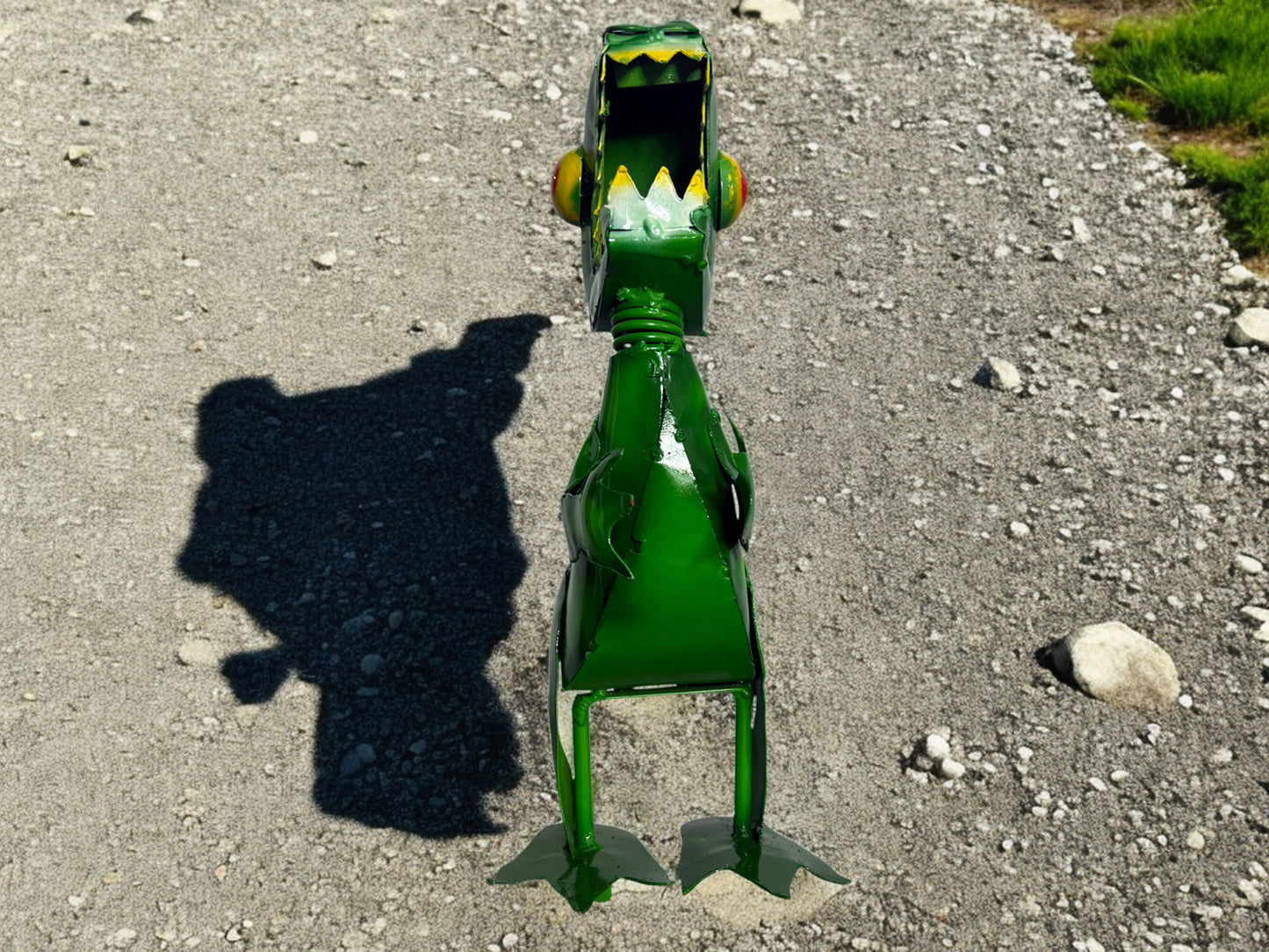 Green Trex Dinosaur Garden Sculpture