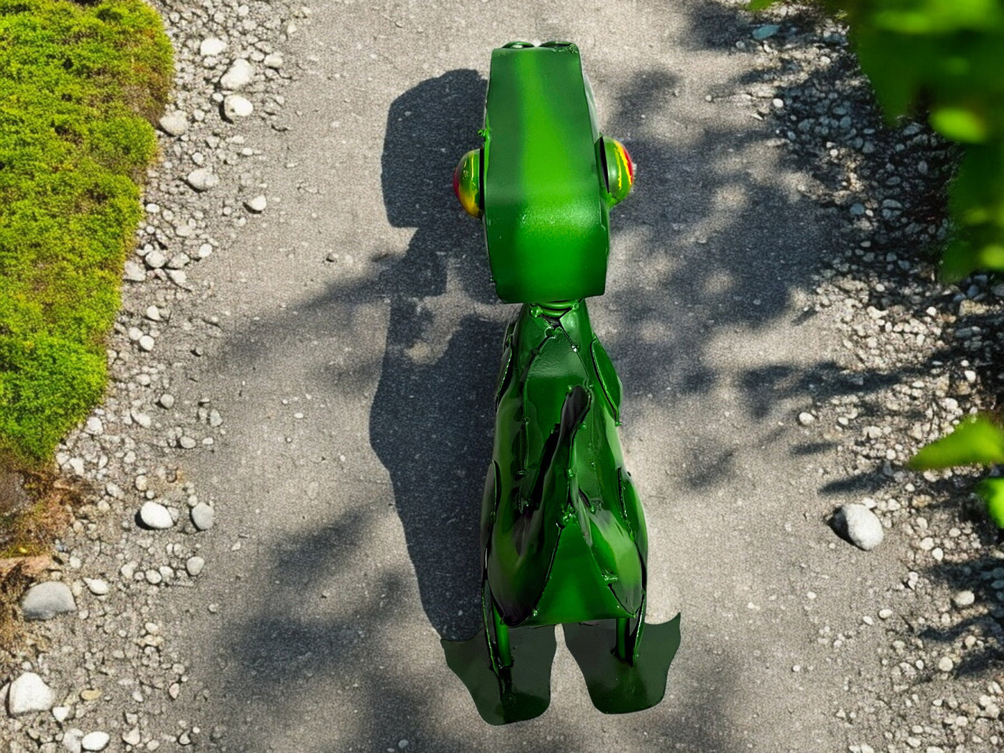 Green Trex Dinosaur Garden Sculpture