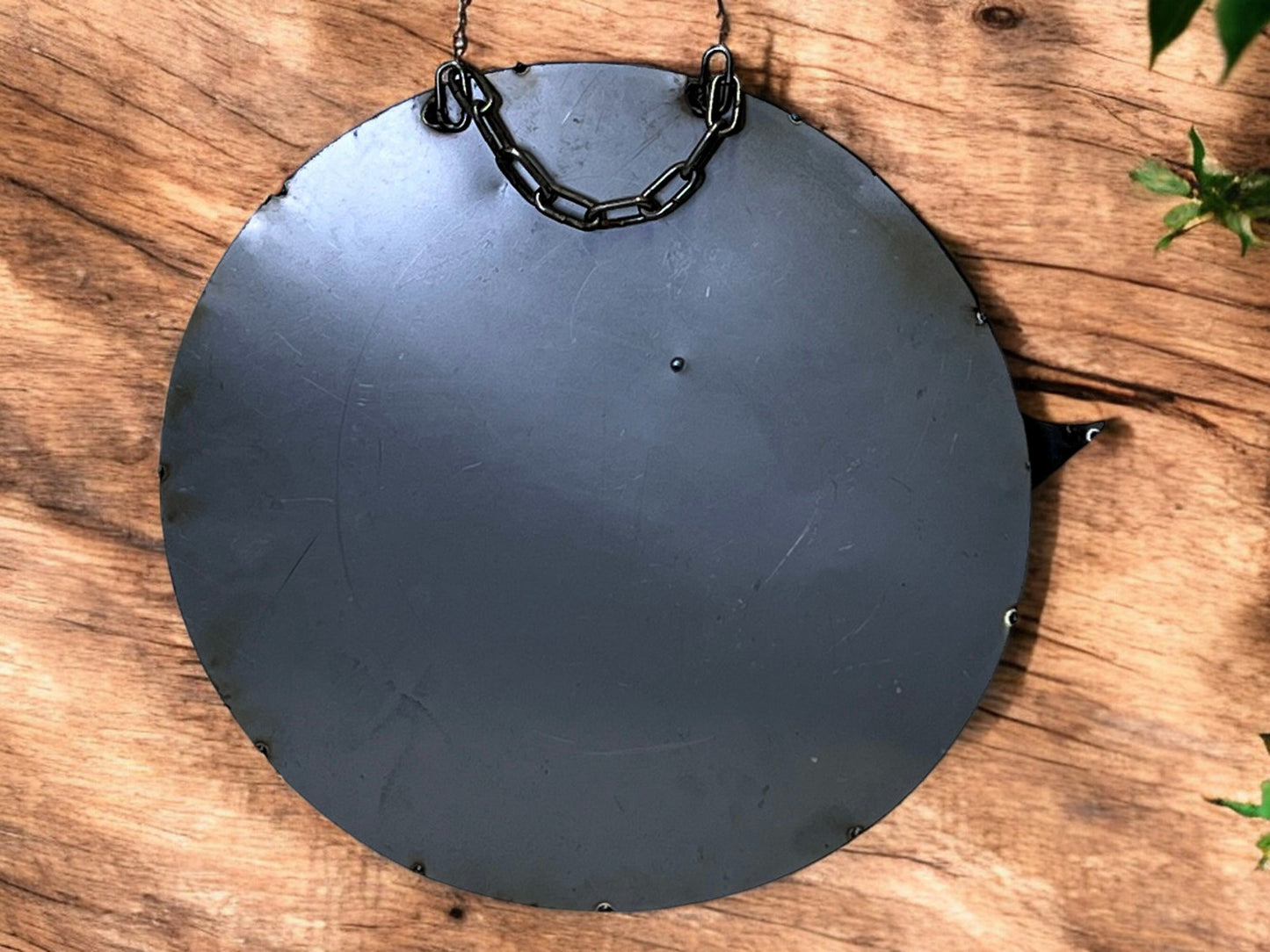 Tropical Paradise Round Welcome Sign with Flamingo and Sun