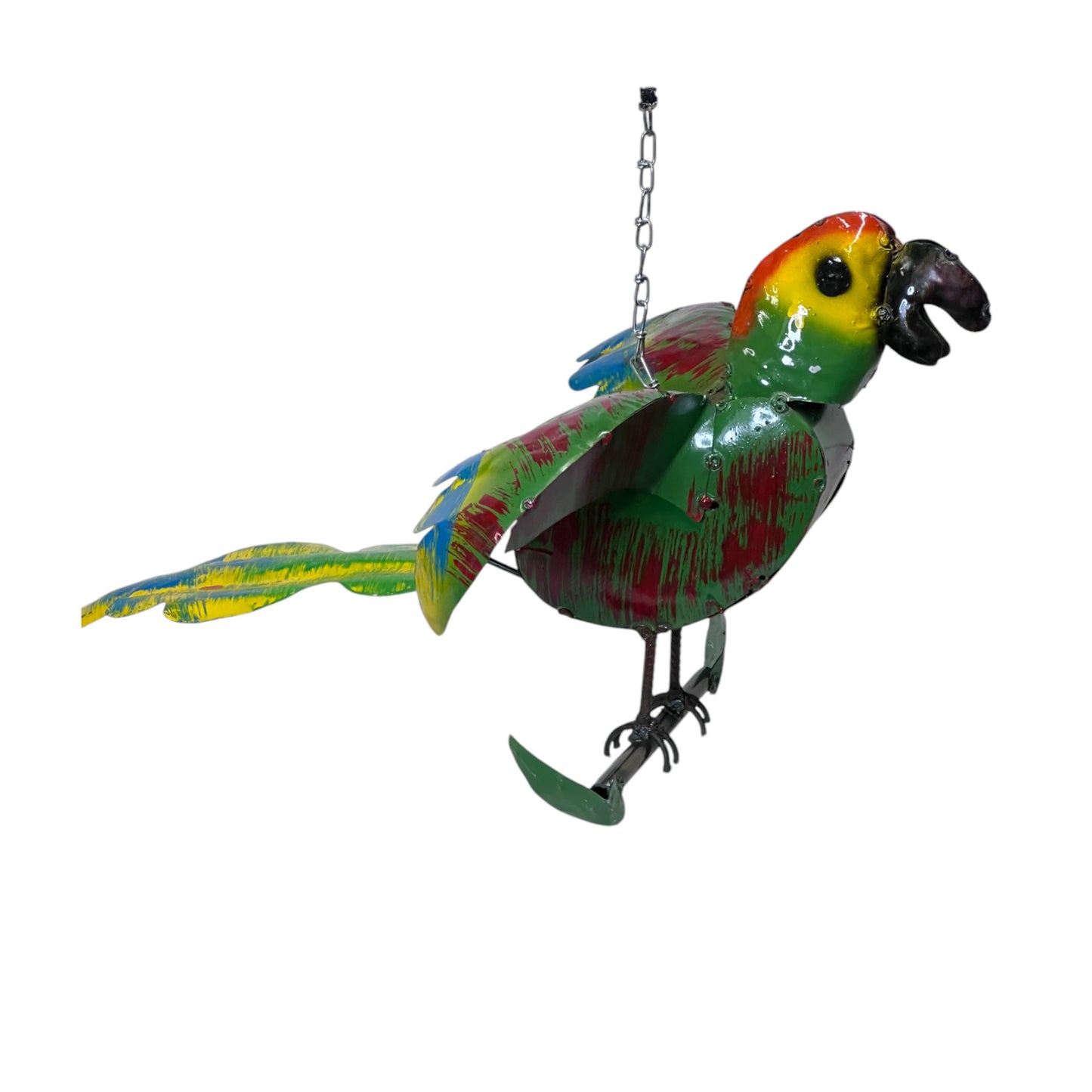 Tropical Hanging Parrot Decor