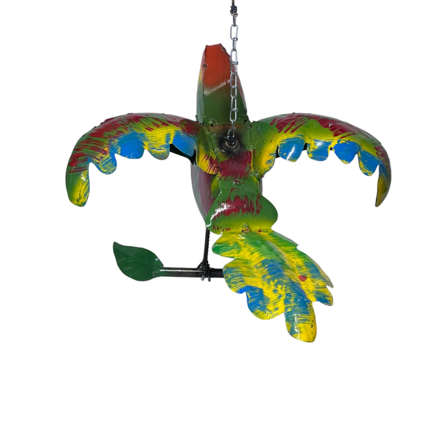 Tropical Hanging Parrot Decor