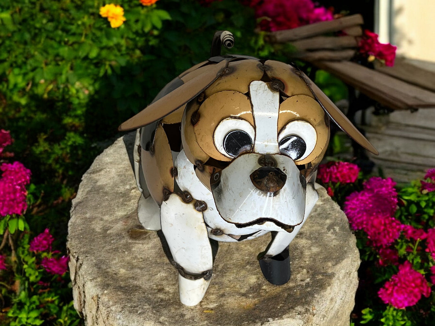 Small Dog Garden Sculpture