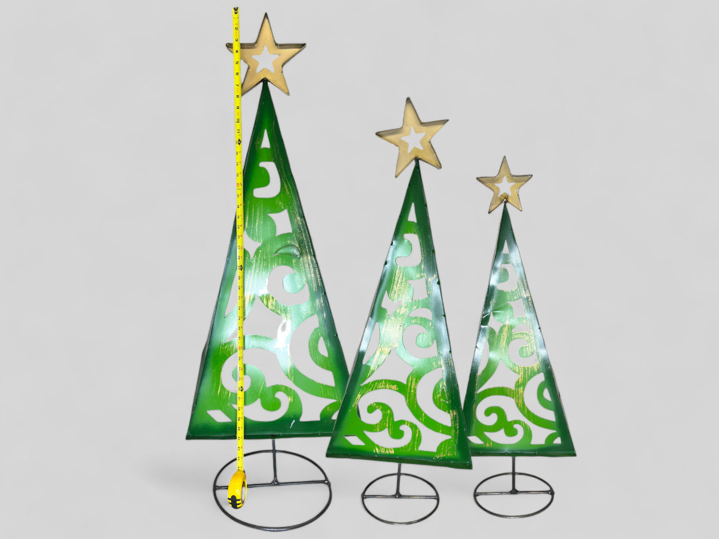 Set of 3 Christmas Tree Sculptures