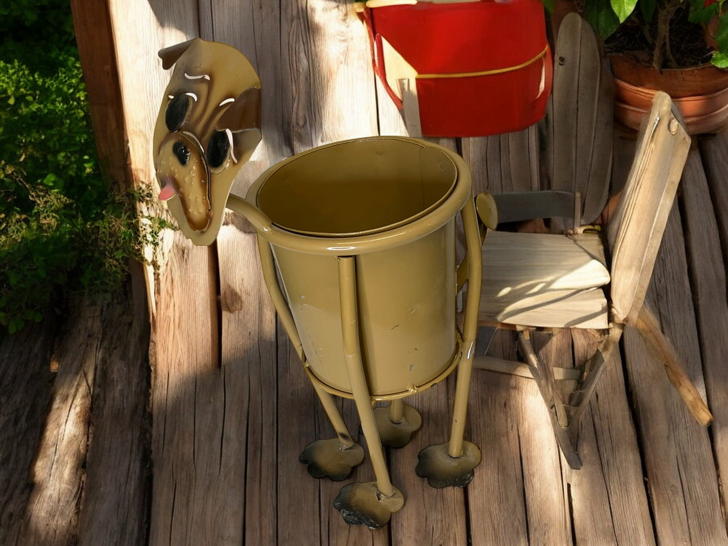 Pug Dog Plant Stand