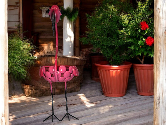 Pink Flamingo Plant Stand