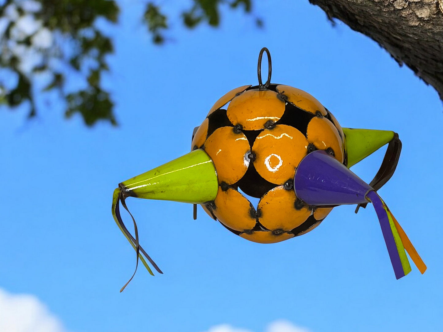 Colorful Hanging Pinata Garden Sculpture