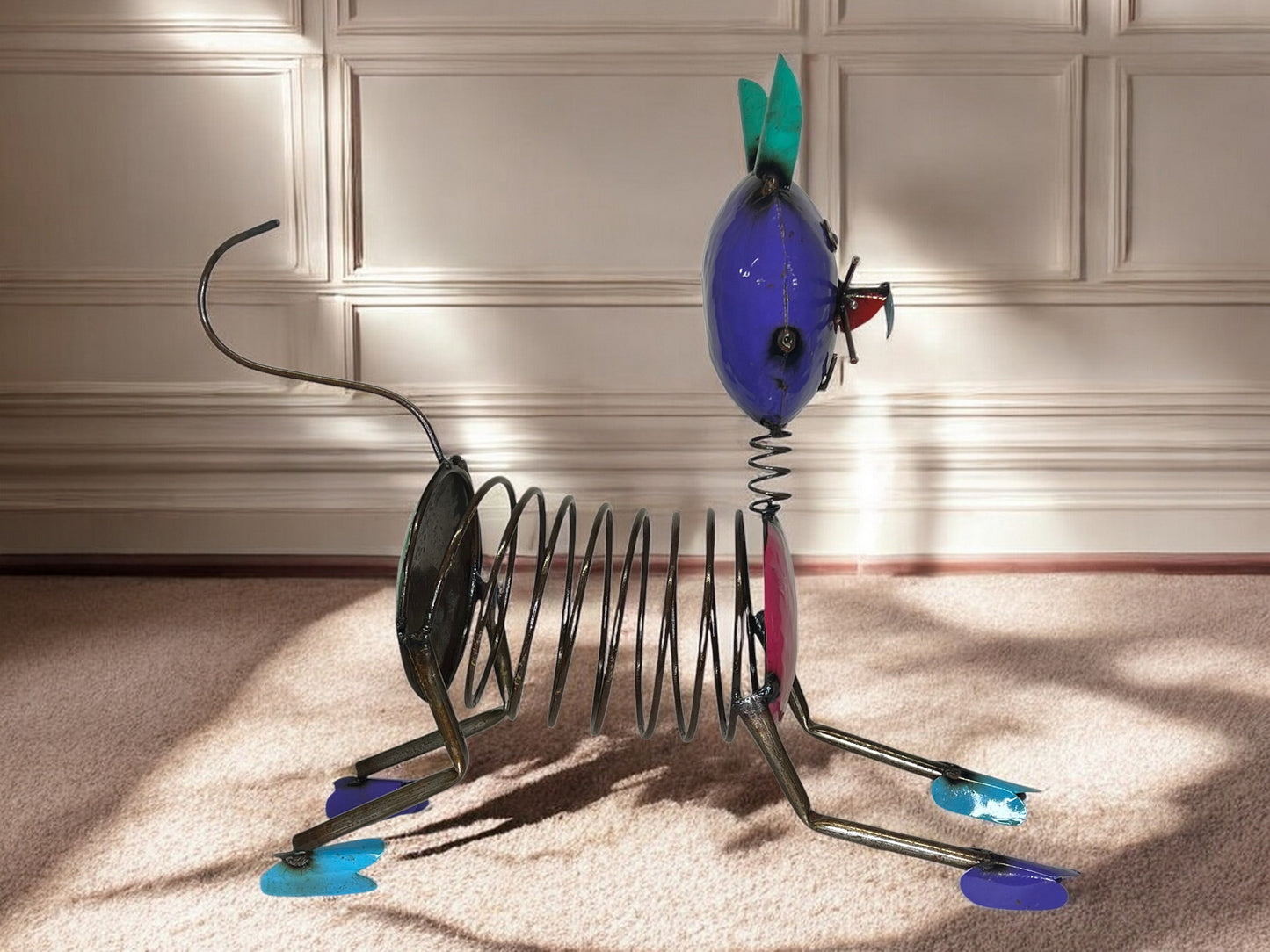 Metal Cat Garden Sculpture