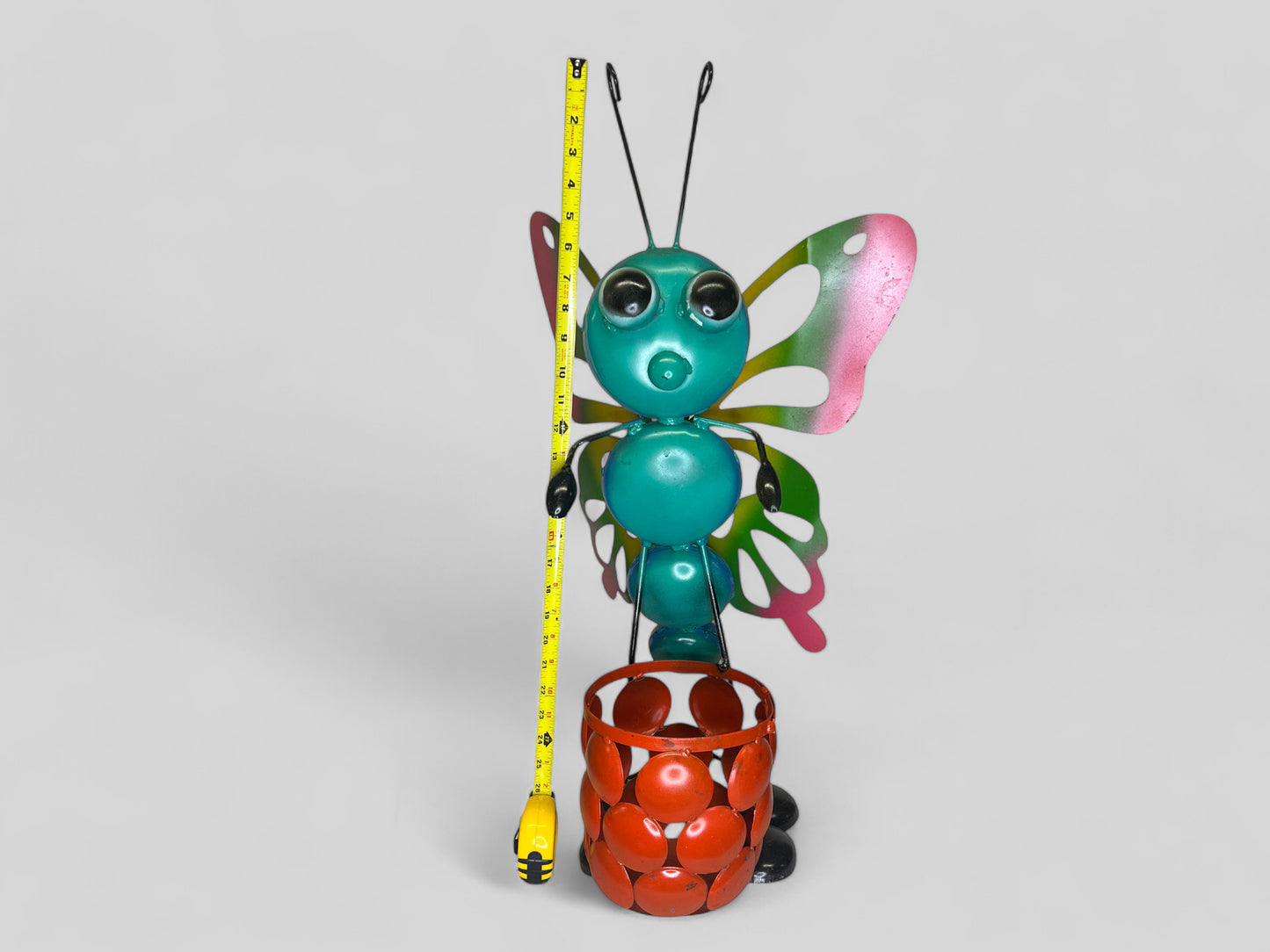 Colorful Metal Butterfly Plant Stand