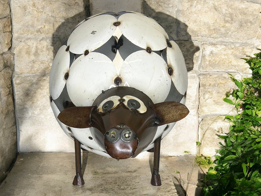 Metal Sheep Garden Sculpture