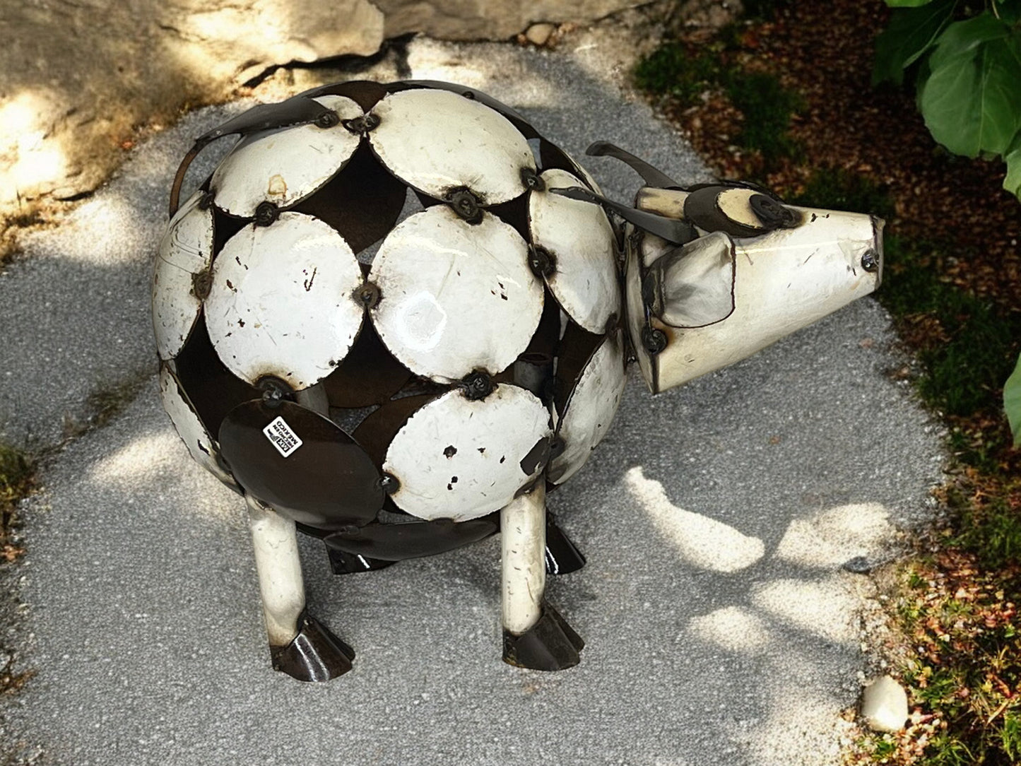 Cow Metal Garden Sculpture