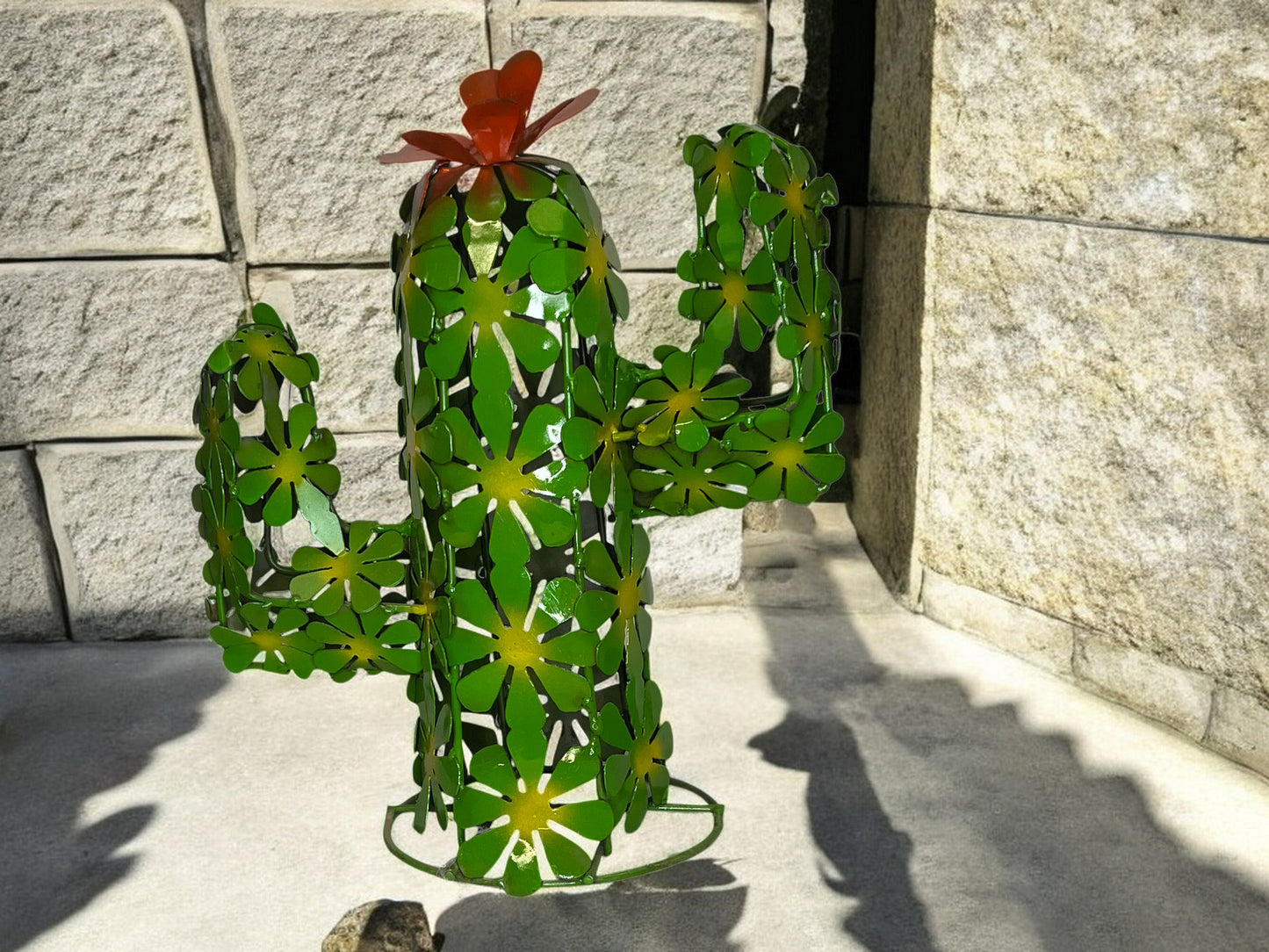 Cactus with flowers Garden Sculpture