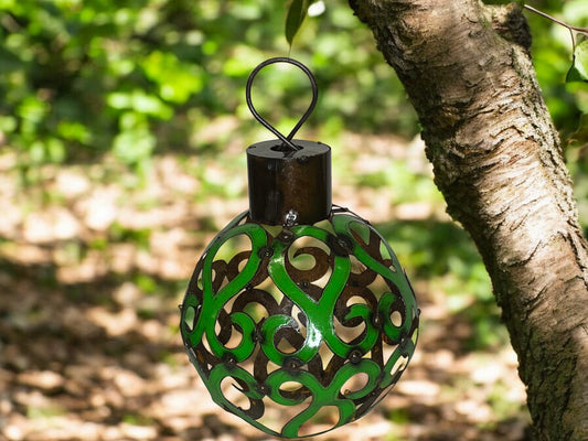 Oversize Metal Green Christmas Ball ornament