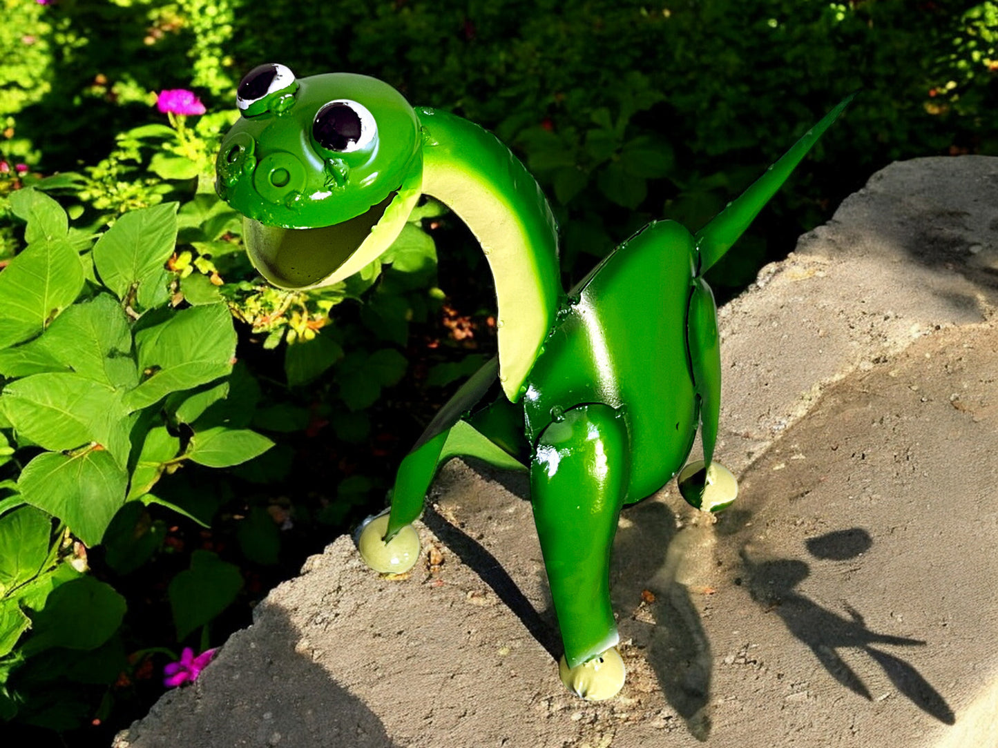 Green Brachiosaurus Dinosaur Garden Sculpture