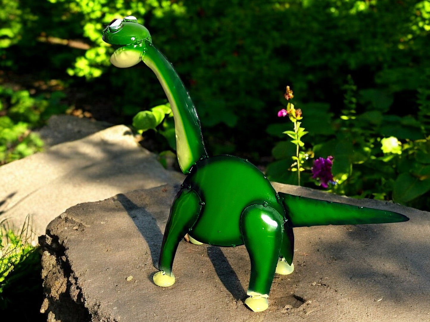 Green Brachiosaurus Dinosaur Garden Sculpture