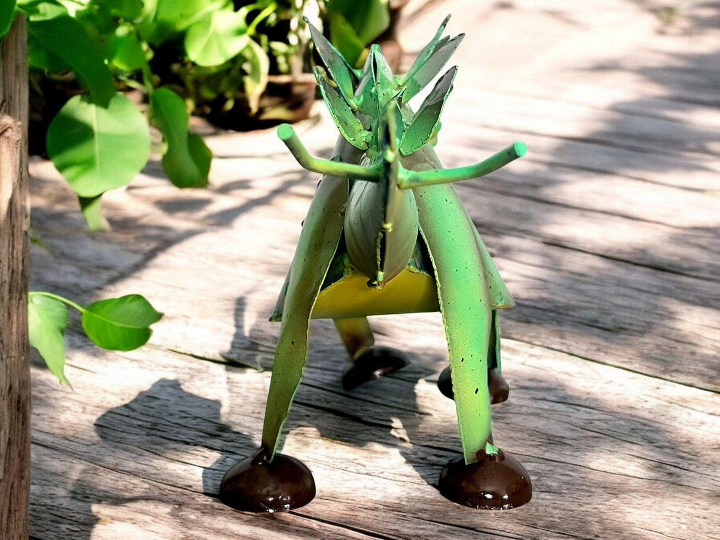 Green Stegosaurus Dinosaur Garden Sculpture