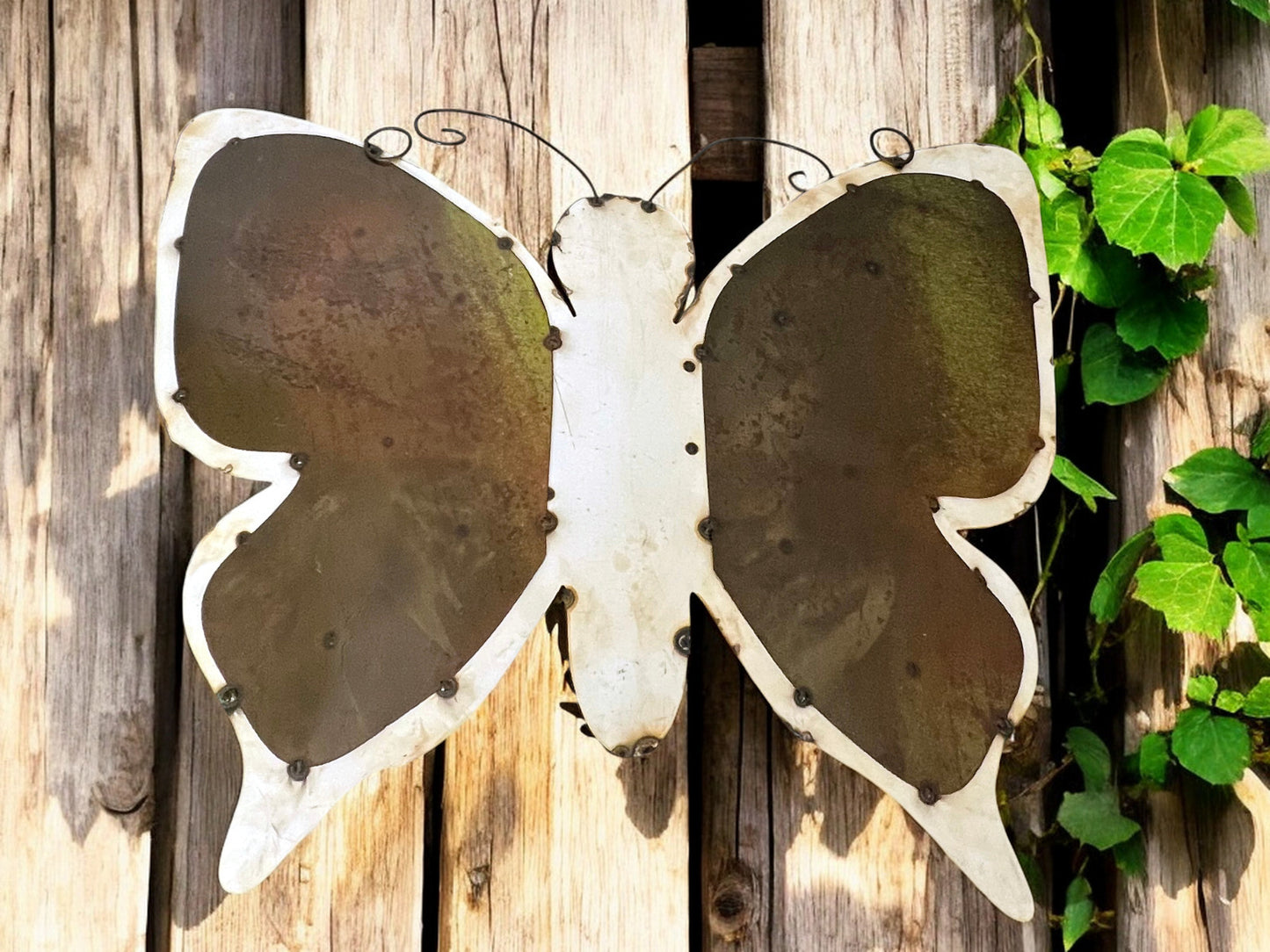 Colorful Hanging Butterfly with Flowers Wall Art